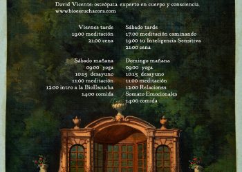 MARCELA CALDUMBIDE Y DAVID VICENTE, TALLER CON MEDITACIÓN Y OSTEOPATÍA