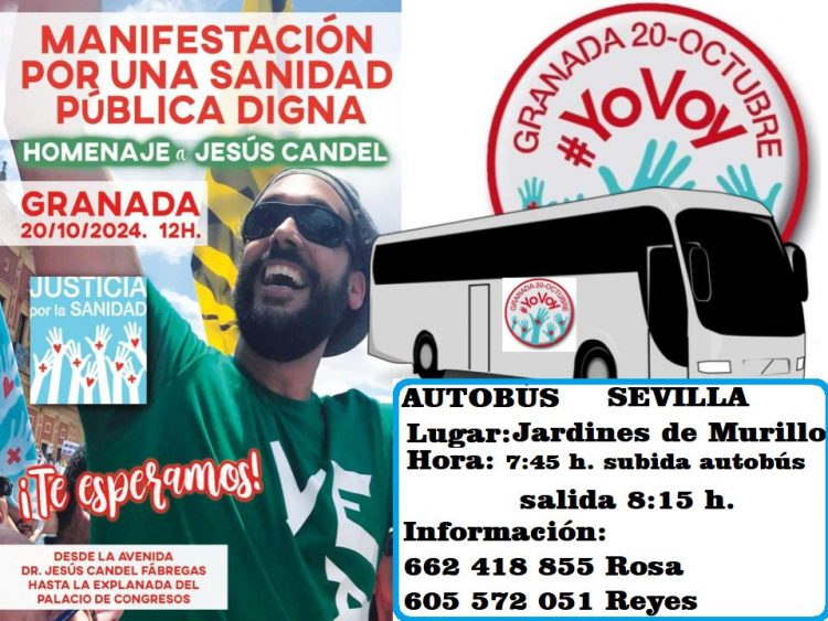 Manifestación en Granada POR UNA SANIDAD PÚBLICA DIGNA